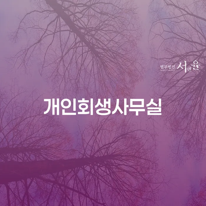 개인회생 단점 대출 받은 돈채무조정 핵심요약