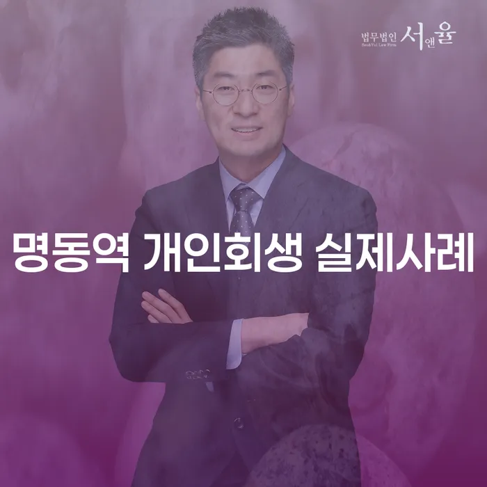 명동역 개인회생 실제사례