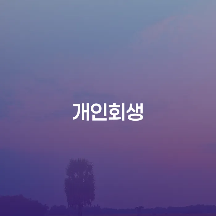 안산시 개인회생 절차와 경제적 재기 방법